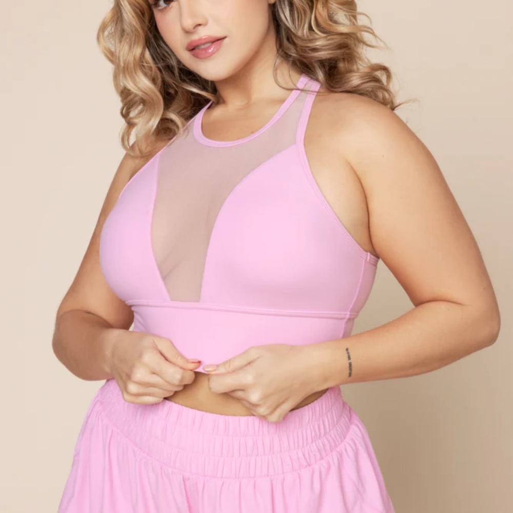 NWT Popflex Active Stellar Bra in Pink Bubblegum